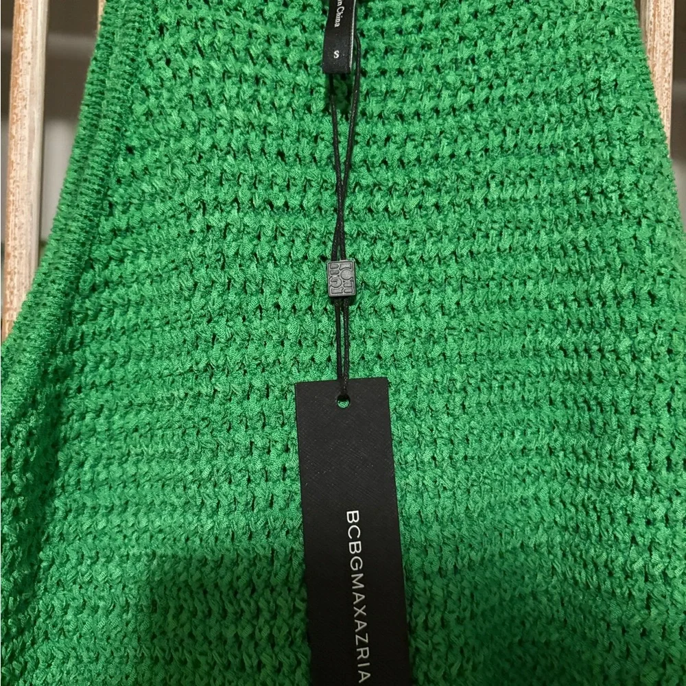 BCBGMaxAzria Vibrant Green Midi Dress - Picture 6 of 7